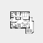 Strandvillen Binz - Appartement mit 1 Schlafzimmer und Balkon AH 564